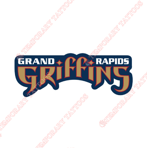 Grand Rapids Griffins Customize Temporary Tattoos Stickers NO.9018